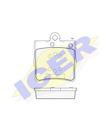 ICER Колодки дисковые задние Фото 2