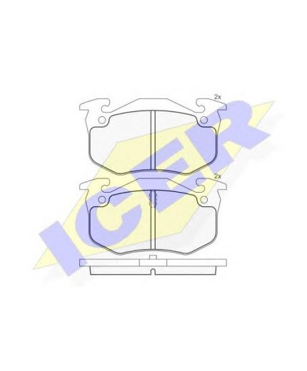 ICER Колодки дисковые