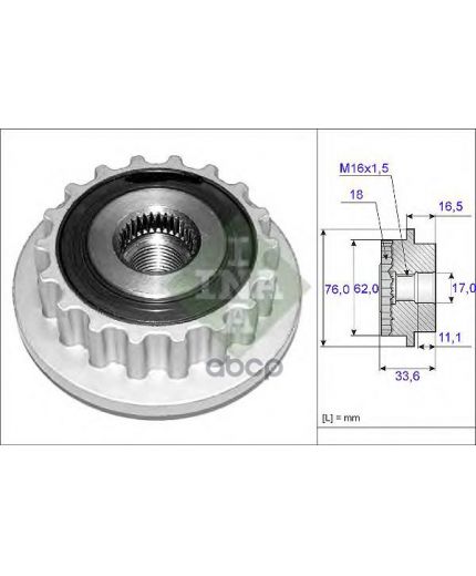 INA Шкив генератора
