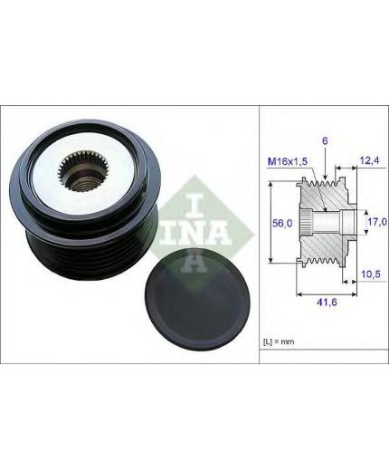 INA Шкив генератора