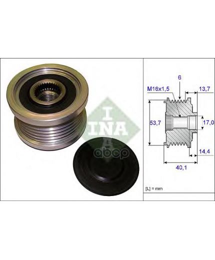 INA Шкив генератора