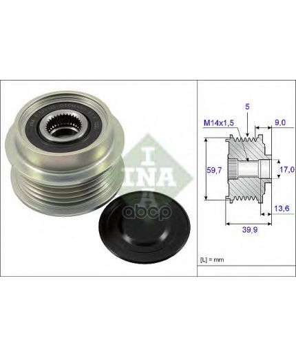 INA Шкив генератора