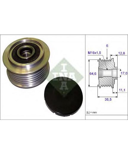 INA Шкив генератора