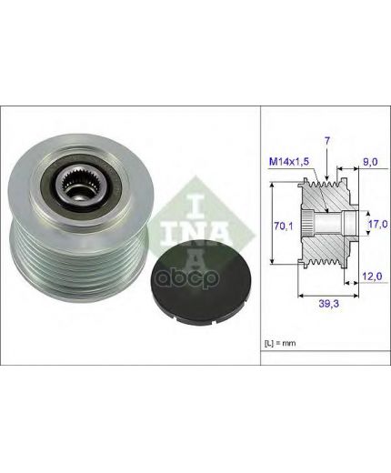 INA Шкив генератора