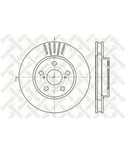 Stellox Тормозной диск передний Фото 2