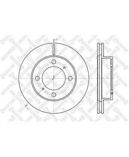 Stellox Тормозной диск передний