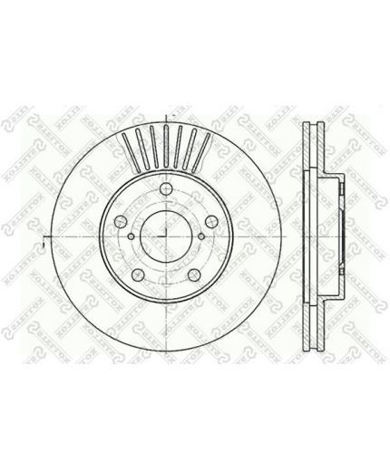 Stellox Тормозной диск передний
