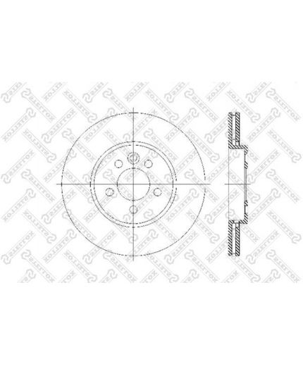Stellox Тормозной диск передний Фото 2