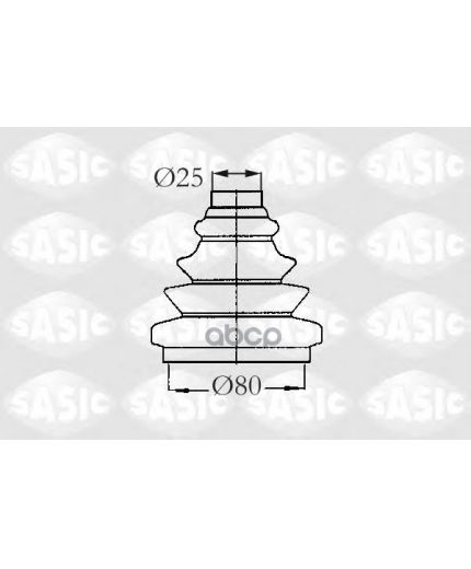 SASIC Пыльник ШРУСа наружный комплект