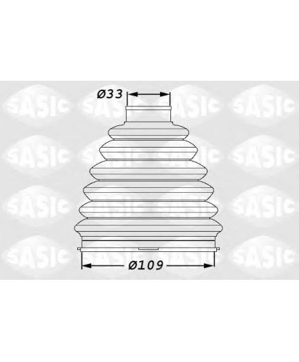 SASIC Пыльник ШРУСа наружный комплект