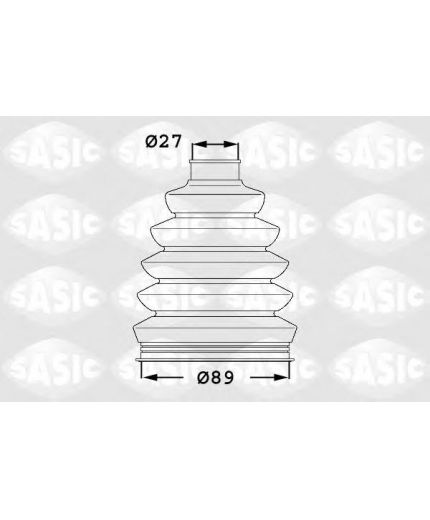SASIC Пыльник ШРУСа комплект
