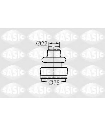 SASIC Пыльник ШРУСа внутренний комплект