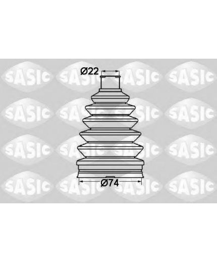 SASIC Пыльник ШРУСа наружный комплект термопласт