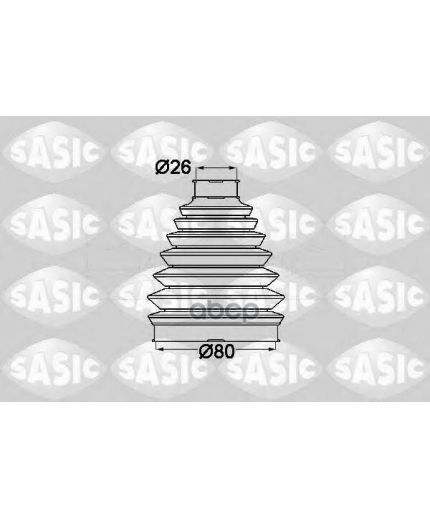 SASIC Пыльник ШРУСа наружный комплект термопласт