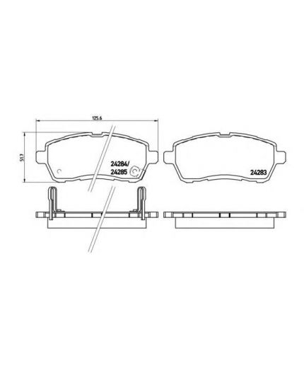 BREMBO Колодки дисковые