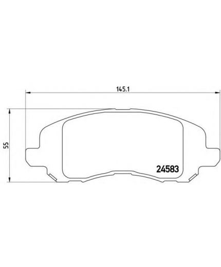 BREMBO Колодки дисковые