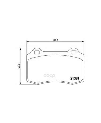 BREMBO Колодки дисковые задние