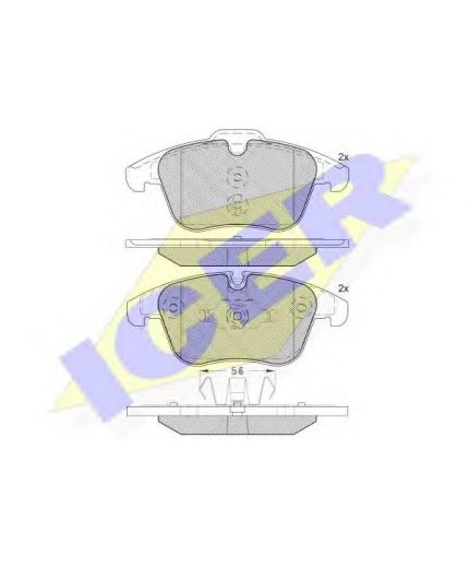 ICER Колодки дисковые