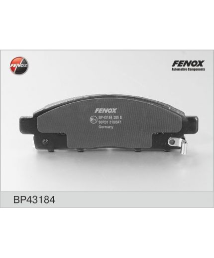 FENOX Колодки дисковые передние