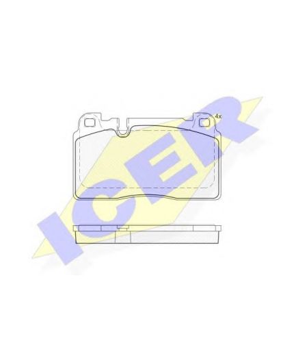 ICER Колодки дисковые