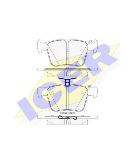 ICER Колодки дисковые