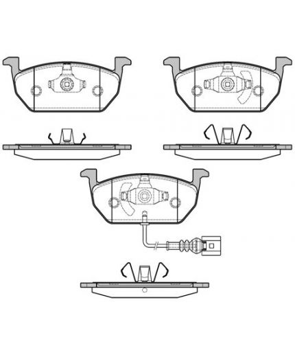 REMSA Колодки дисковые передние