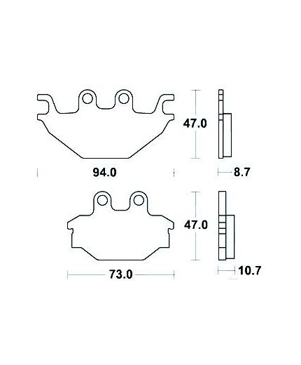TRW Колодки дисковые задние