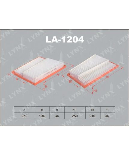 Lynxauto Фильтр воздушный