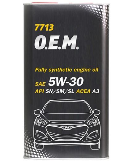 Моторное масло MANNOL 7713 OEM for Hyundai Kia 5W-30 SN ESTER 60л