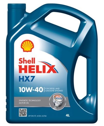 Моторное масло SHELL Helix HX7 10W-40 4л
