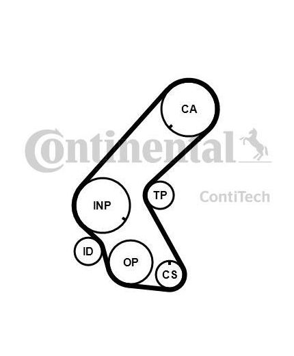 CONTITECH Ремень ГРМ