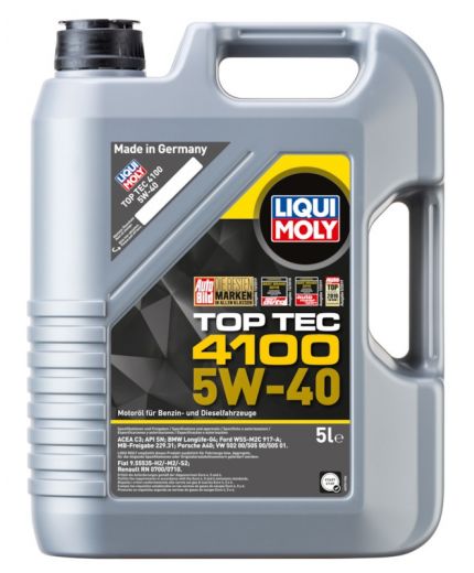 Моторное масло LIQUI MOLY Top Tec 4100 5W-40 5л