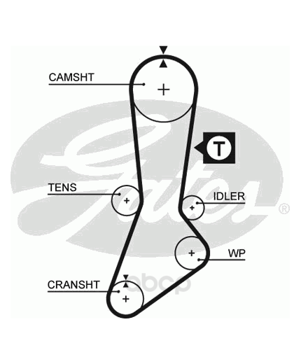 GATES Ремень ГРМ
