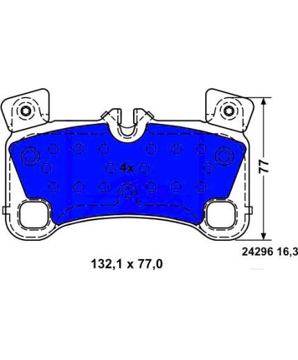 ATE Колодки дисковые задние