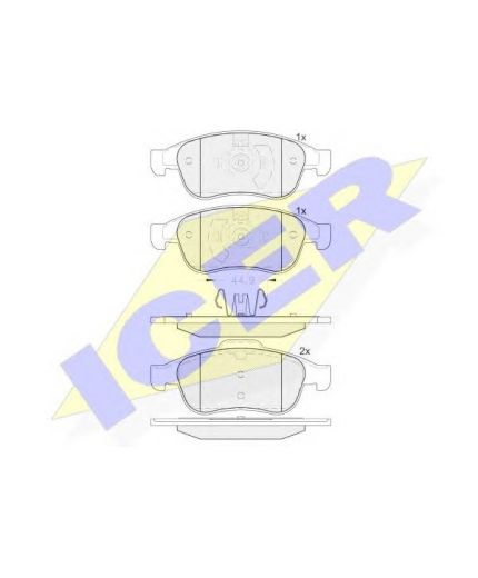 ICER Колодки дисковые