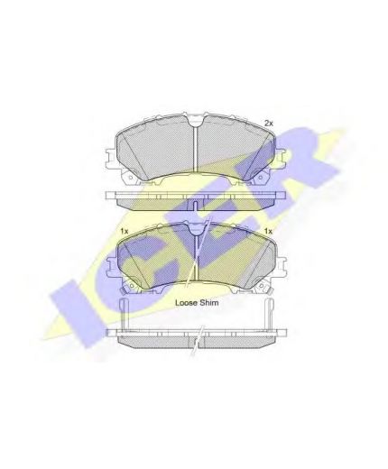 ICER Колодки дисковые