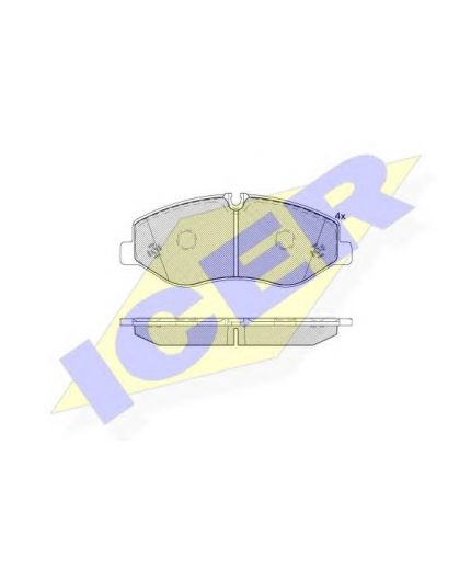 ICER Колодки дисковые