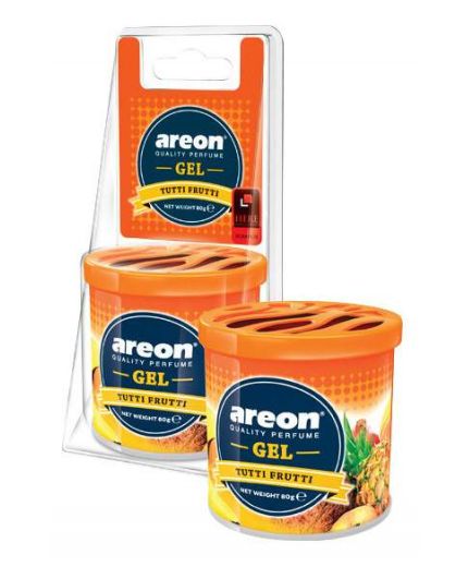 AREON Ароматизатор воздуха Gel Can Blister Tutti Frutti
