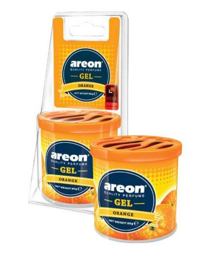 AREON Ароматизатор воздуха Gel Can Blister Orange