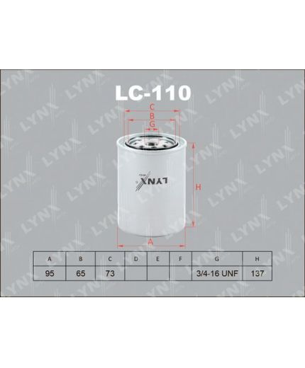 Lynxauto Фильтр масляный