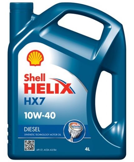 Моторное масло SHELL Helix diesel HX7 10W-40 4л