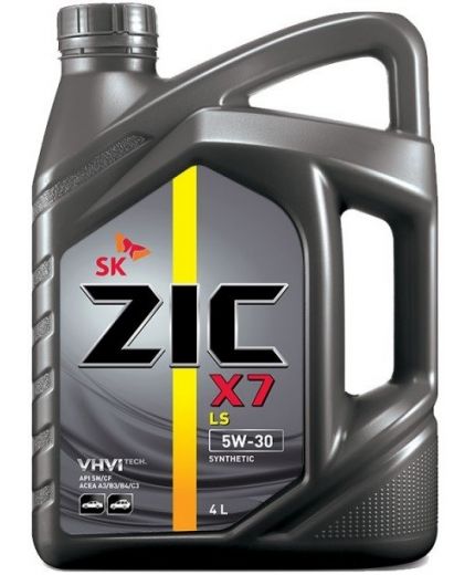 Моторное масло ZIC X7 LS SYNTETIC SN/CF 5W-30 4л