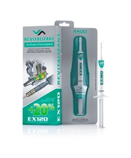 XADO EX 120 Шприц 8мл ревитализант для топливной аппаратуры всех типов и систем впрыска, блистер Фото 2
