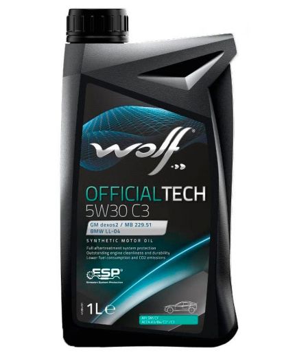 Моторное масло WOLF 5W-30 OfficialTech C3 1л заменен на 65648/1