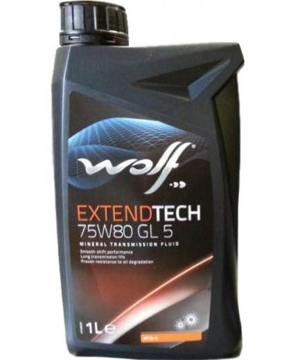 Трансмиссионное масло WOLF ExtendTech 75W-80 GL 5 1л