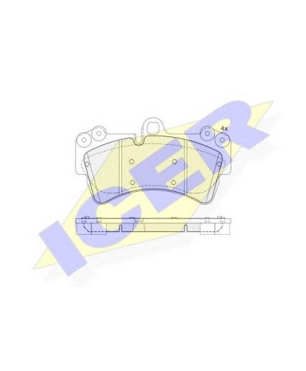 ICER Колодки дисковые