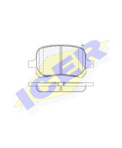 ICER Колодки дисковые
