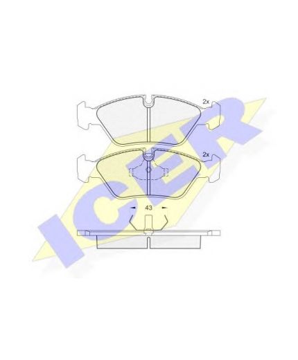 ICER Колодки дисковые