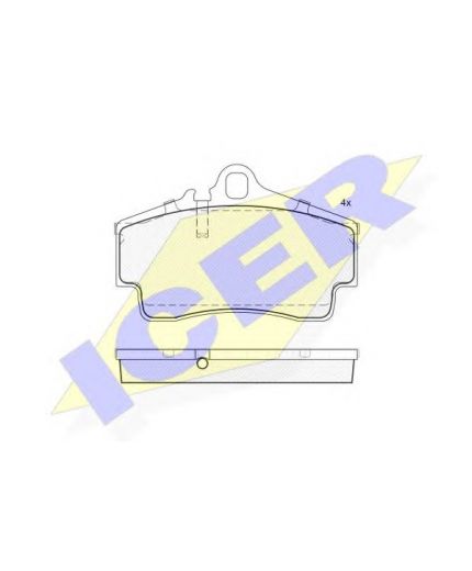 ICER Колодки дисковые