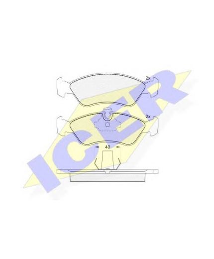 ICER Колодки дисковые